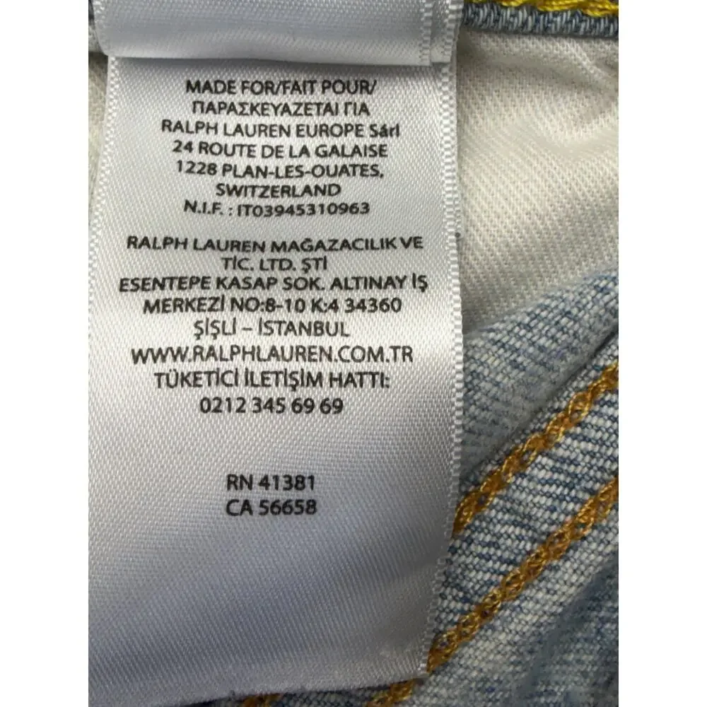 Polo Ralph Lauren Jeans Mens 34x30 Light Wash Stretch Denim Slim